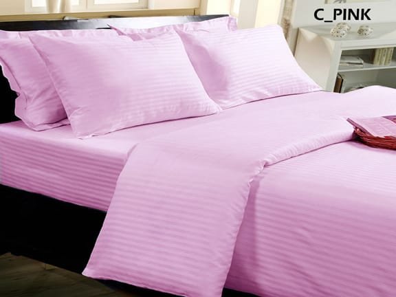 1cm Satin Stripe Cotton Fabric Swatch - Colour 4