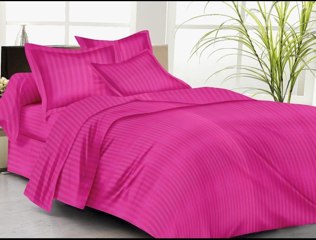 1cm Satin Stripe Cotton Fabric Swatch - Colour 8