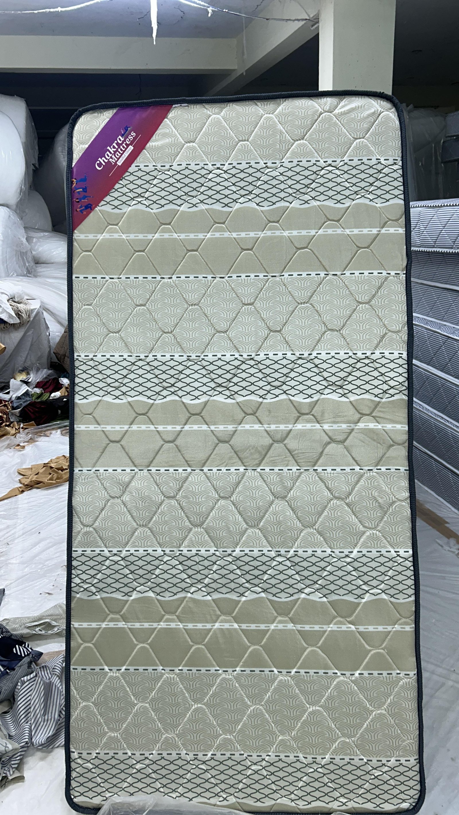 Chakra Ergonomic Beige Foam Mattress