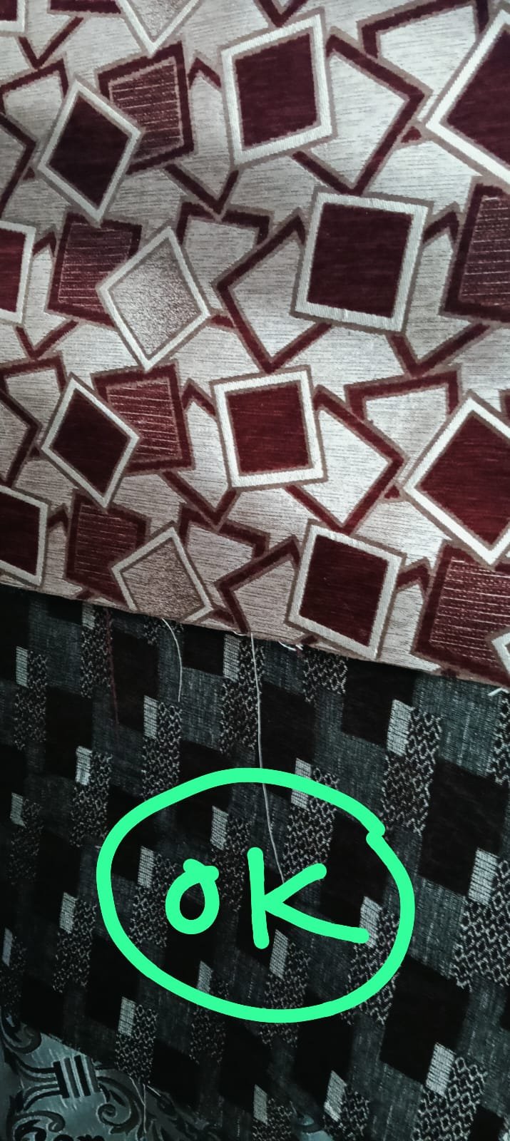 Designer Window Curtain Fabric - Style 9