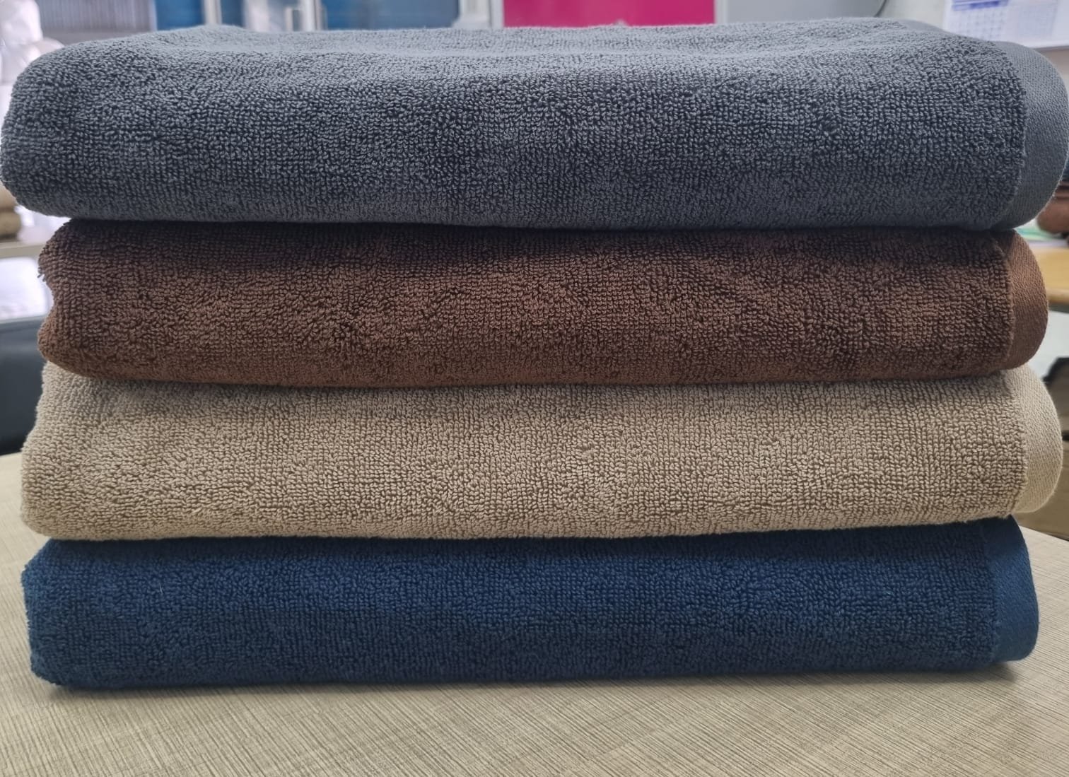 Premium Coloured Cotton Bath Towel - Style 1