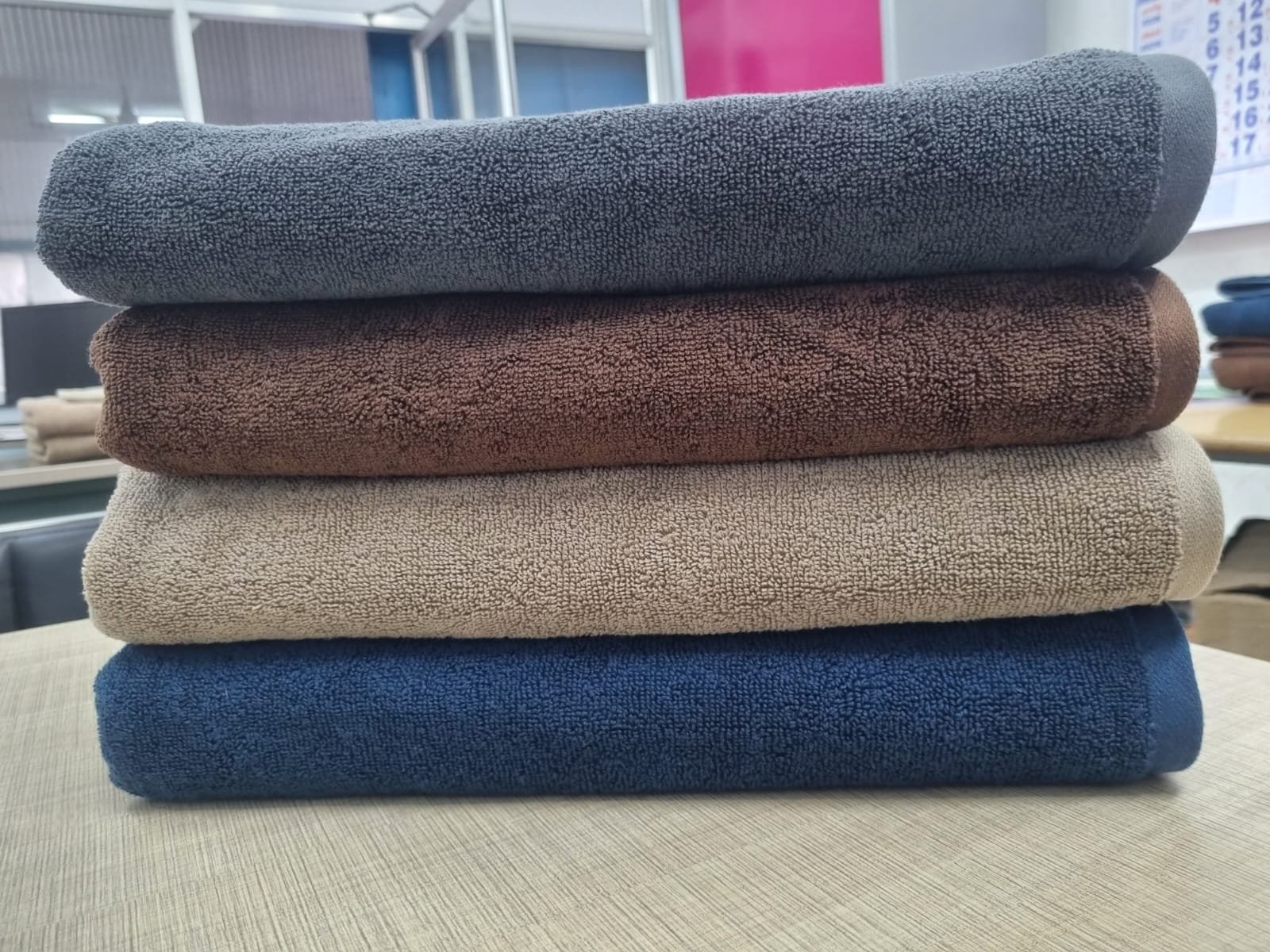 Premium Coloured Cotton Bath Towel - Style 3