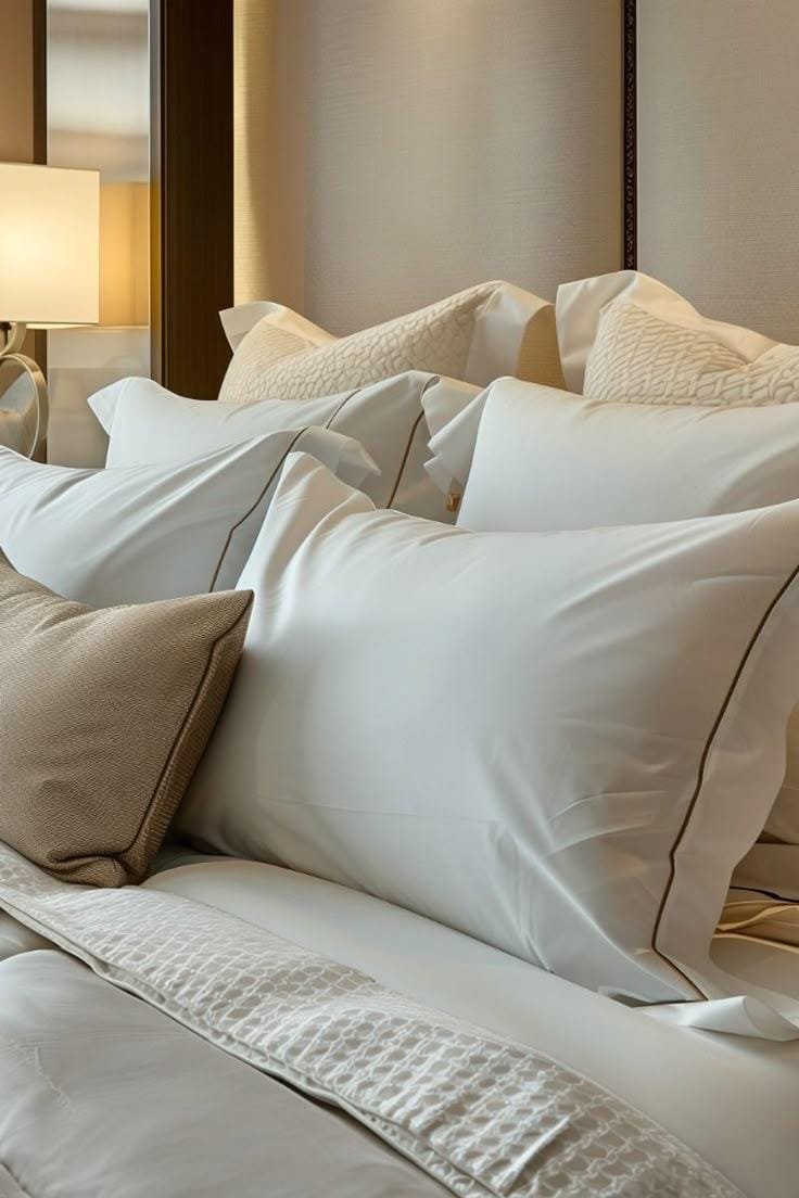 Premium Hotel White Bed Pillow - Style 3