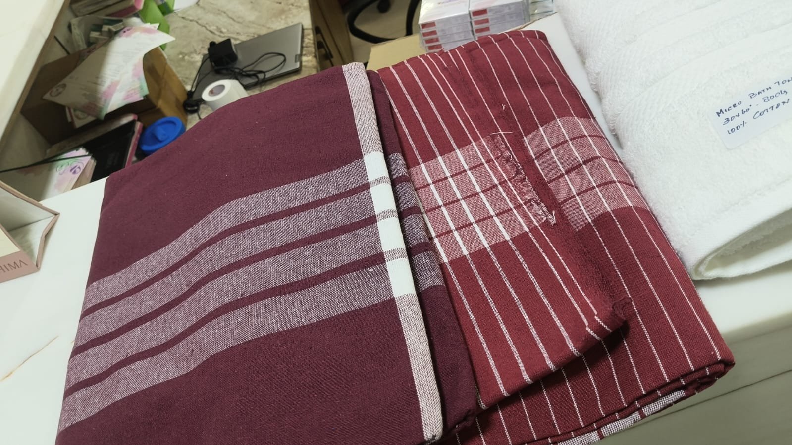 ST 60x90 Combed Cotton Stripe Bed Sheet - Model 11