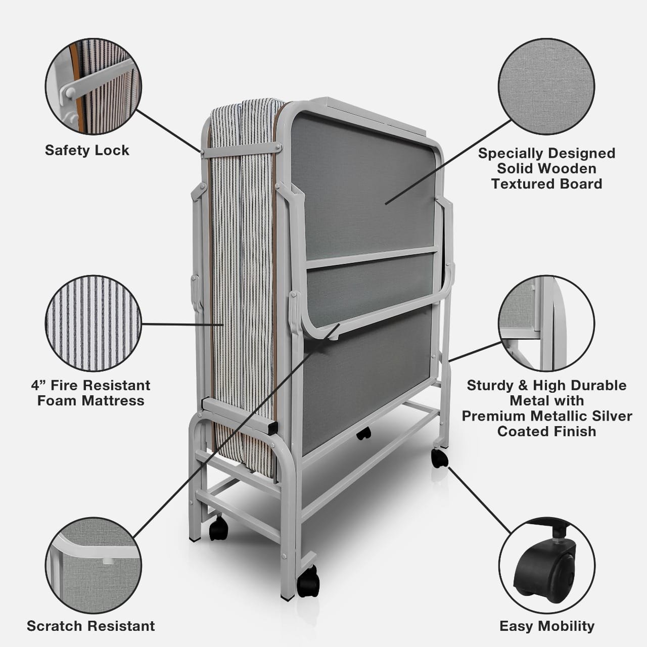 Tata Cots 4 Inch Foldable Cot - Variant 10